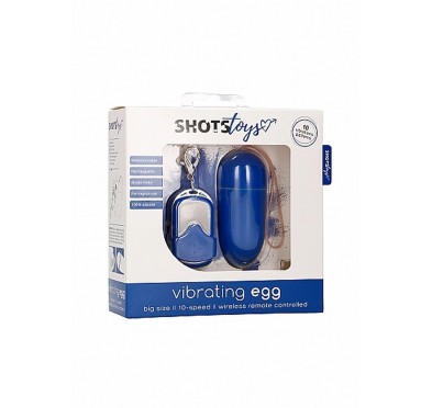 10 Speed Remote Vibrating Egg - Big - Blue